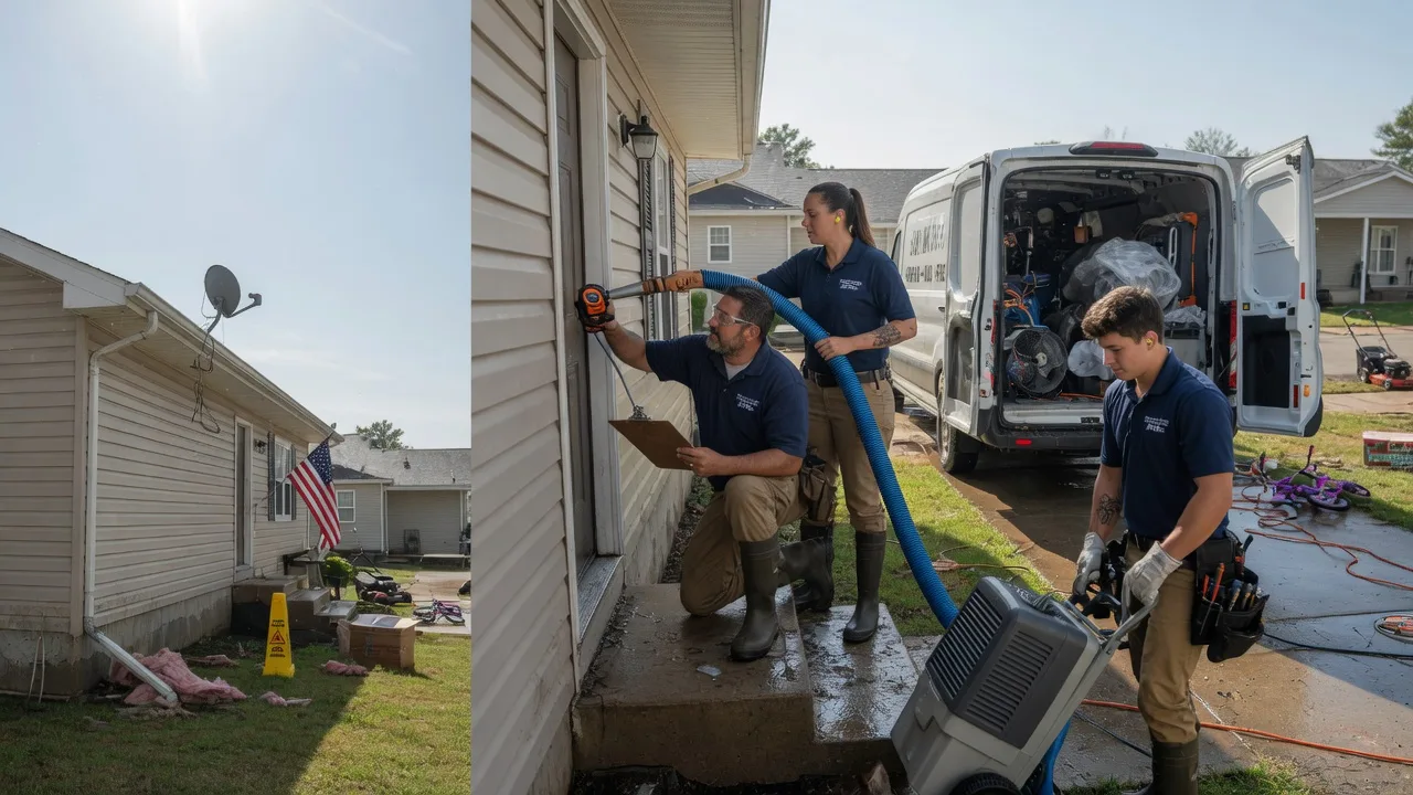 Ceiling Water Damage Restoration in Matherville, IL near me